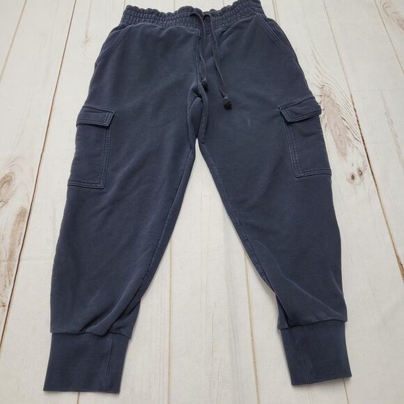 Fabletics high rise black cargo utility joggers tapered sweatpants - Picture 1 of 9